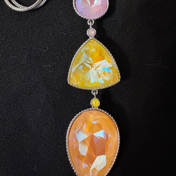 Touchstone Crystal by Swarovski Fluidity Pendant - Picture 2 of 8